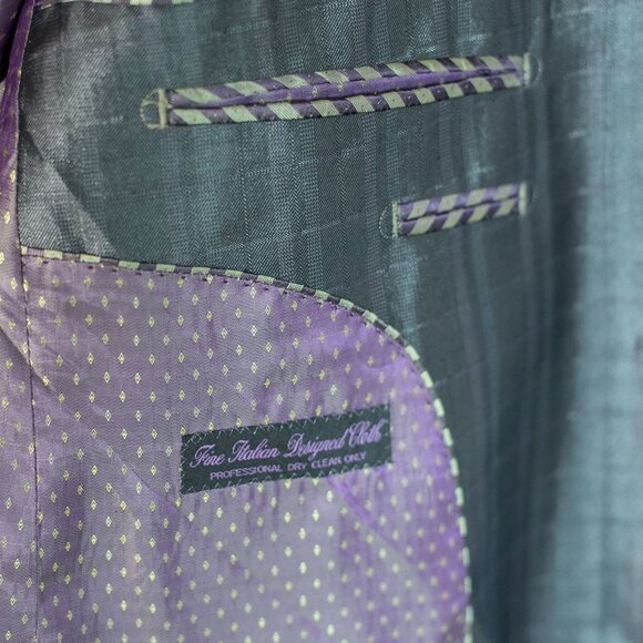 Earvin Magic Johnson Signature Mens Gray Blazer Suit Jacket Sport Coat Lined 48R - Picture 7 of 13